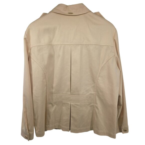 St. John Sport By Marie Gray Womens Beige Jacket L - Picture 2 of 11